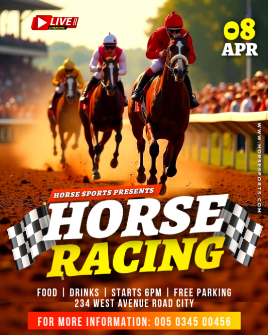 Horse Racing equine track Event derby horses race live stream bar ...