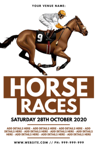 400 Horse Racing Customizable Design Templates Postermywall