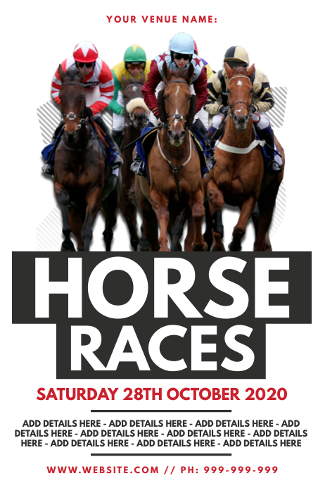 Horse Racing Poster Template | PosterMyWall