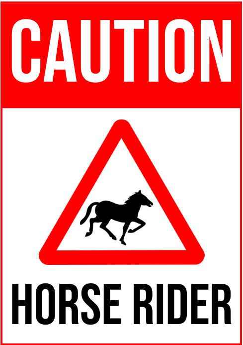 HORSE RIDERS SIGN BOARD Template | PosterMyWall