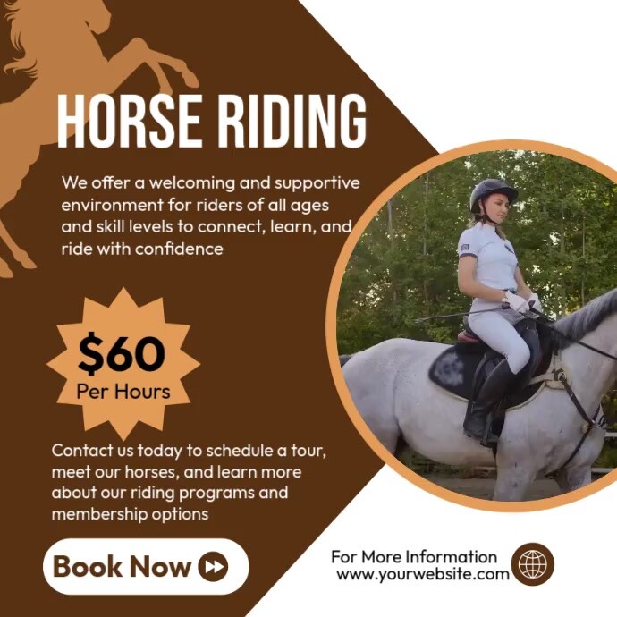 Posting Riding Horse Riding Template | PosterMyWall