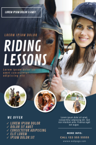Horse Riding Lessons Video ad template | PosterMyWall