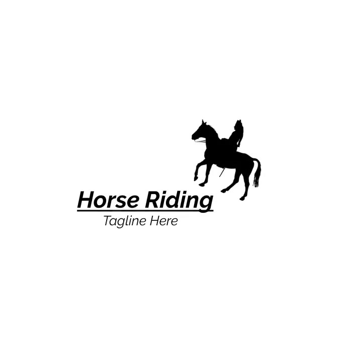 Horse riding logo Template | PosterMyWall