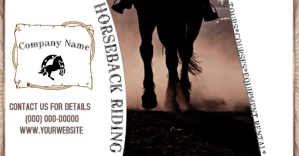Horseback Riding Facebook Event Cover template