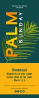 Hosanna Palm Sunday Service Church Flyer Rolbanner 2' × 5' template