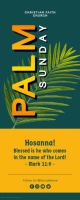Hosanna Palm Sunday Service Church Flyer template
