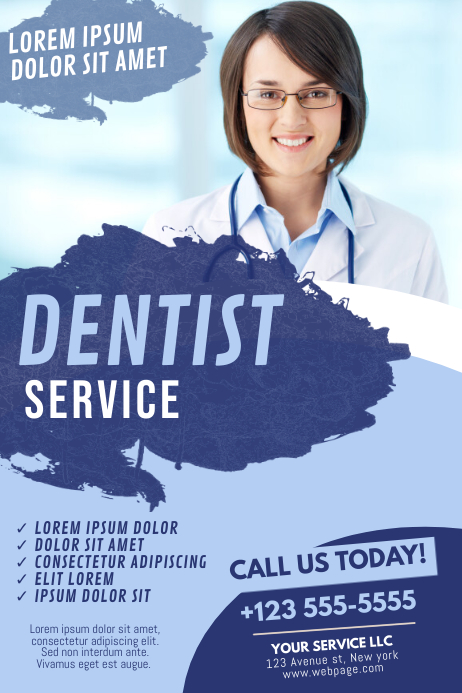 Brosur Templat Dokter Gigi Dokter Gigi Rumah Sakit Postermywall
