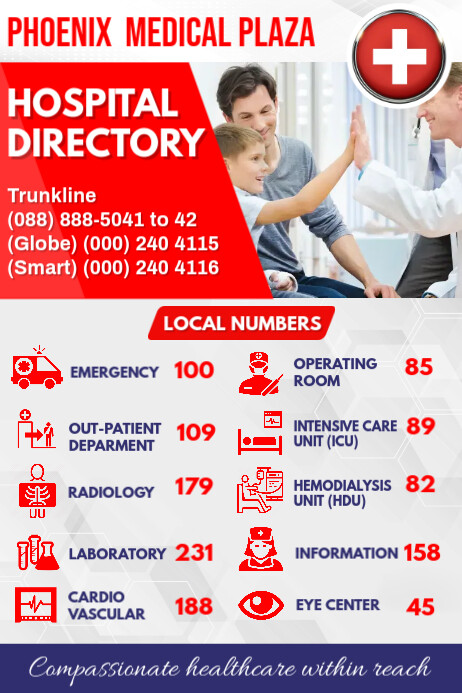 Hospital Directory Template | PosterMyWall
