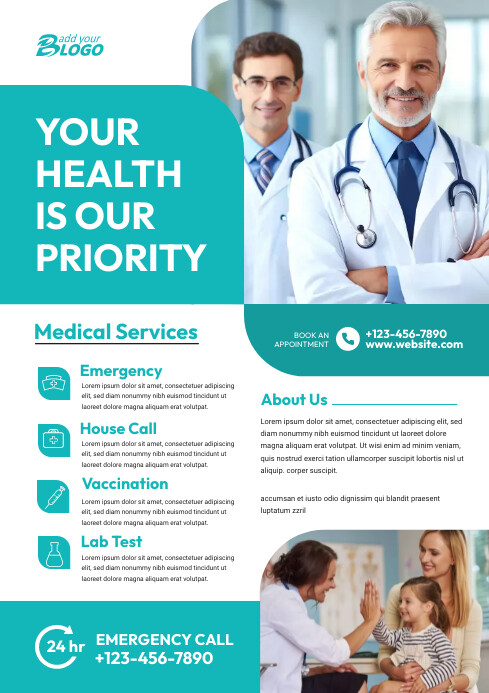 Hospital Promotional Flyer Template | PosterMyWall