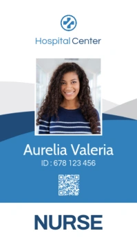 hospital staff pass clinic staff pass templat Business Card template