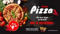 Hot And Delicious Pizza Facebook Video Facebook-Covervideo (16:9) template
