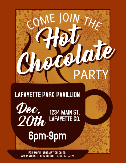 Hot Chocolate Template PosterMyWall