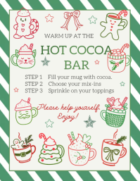 Hot Cocoa Bar Sign Printable Flyer (US Letter) template