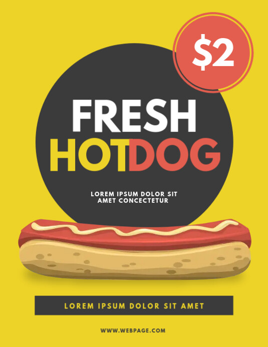 Hot dog stand Flyer Template PosterMyWall