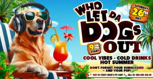 Hot Dogs & Cool Beats Bash Facebook Shared Image template