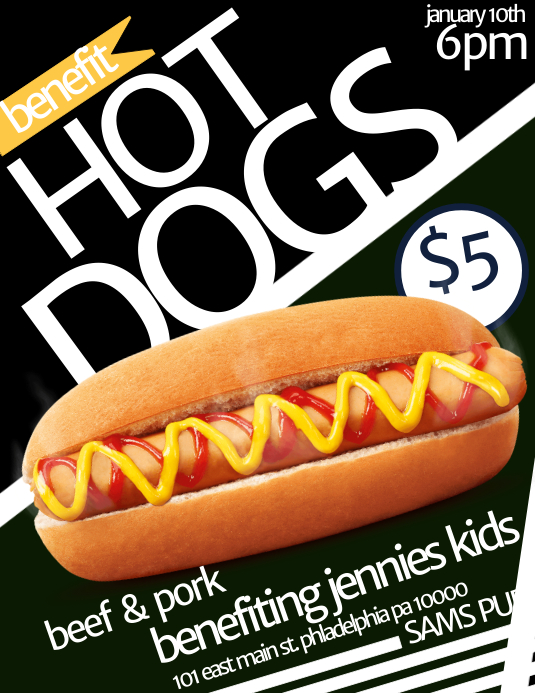 Hot Dogs Template Postermywall