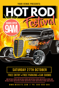 Hot rod show poster Template | PosterMyWall