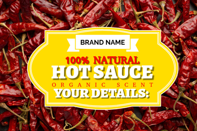 Image 9 for Hot Sauce Label Template
