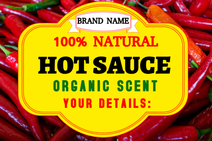 White Shito Sauce Label Labels Template | PosterMyWall