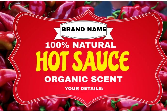 Image 5 for Hot Sauce Label Template