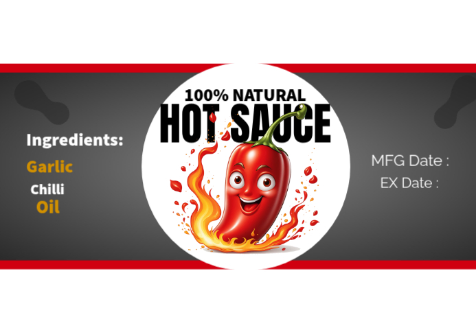 White Shito Sauce Label Labels Template | PosterMyWall