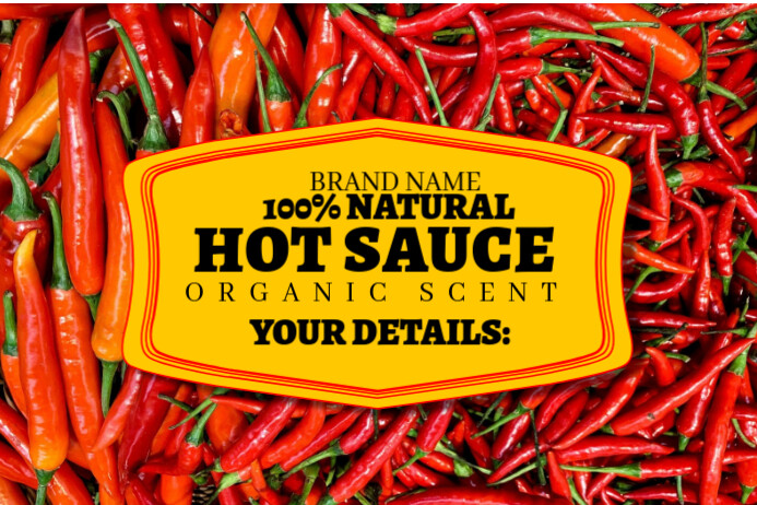 Hot Sauce Label Template