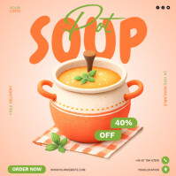 Hot Soup Delivery Square (1:1) template