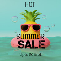 Hot summer sale Instagram na Post template