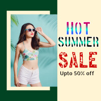 Hot Summer sale Instagram Post template