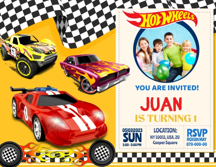 hot wheels Template PosterMyWall