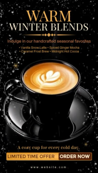 Hot Winter Drinks Promotion Template Instagram Reel