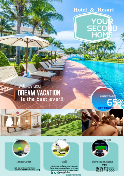 Modèle Hotel & Resort poster | PosterMyWall