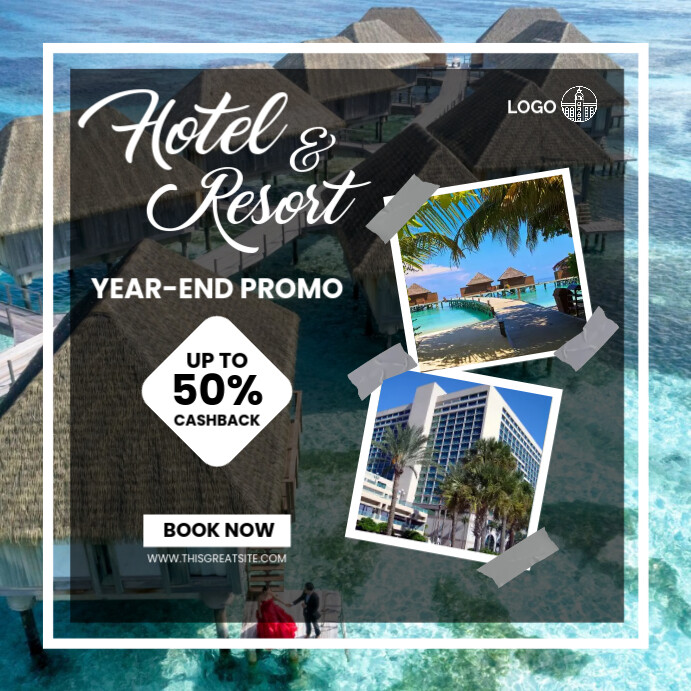 Hotel & resort year-end promo Template | PosterMyWall