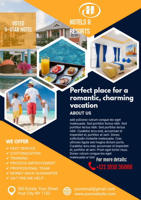 Hotel & Resorts Flyer Template | PosterMyWall