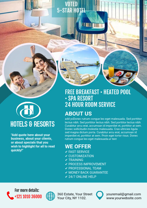 Copy of Hotel & Resorts Flyer | PosterMyWall