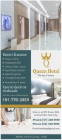 Hotel accommodation rack card template