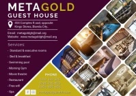 hotel ad Postcard template