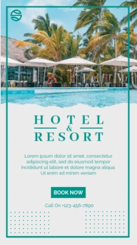 Hotel and Resort Blue Sky Instagram na Kuwento template