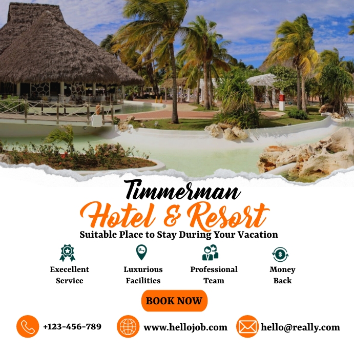 Hotel and Resort Template | PosterMyWall