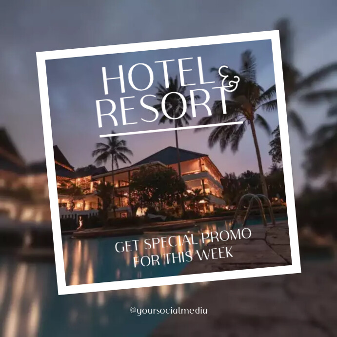 Hotel and Resort special promo Template | PosterMyWall