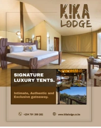 Hotel and restaurant Booking services Poster/Wallboard template