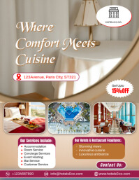 Hotel and restaurant Flyer Template