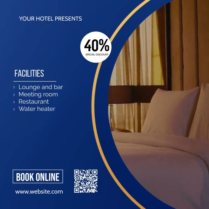 Hotel Booking Template PosterMyWall