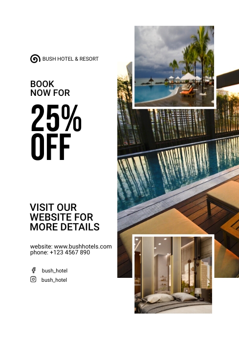 Copy of Hotel booking with a discount. (pyramid) | PosterMyWall