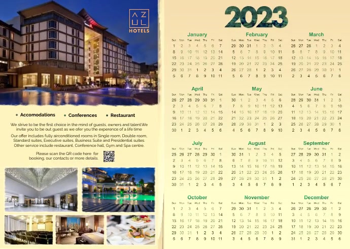 Hotel Need Dates Example.pdf Hotel calendar Template | PosterMyWall