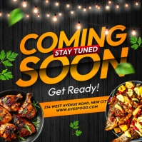 Hotel flyer with coming soon flyer for restaurant grand opening flyer template Instagram Post