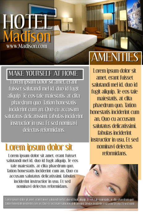 Hotelbroschure Vorlage Postermywall