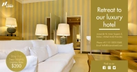 hotel promo Facebook post template