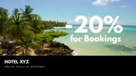 Hotel Promotion Bookings Sale Instagram Film w tle na Facebooka (16:9) template