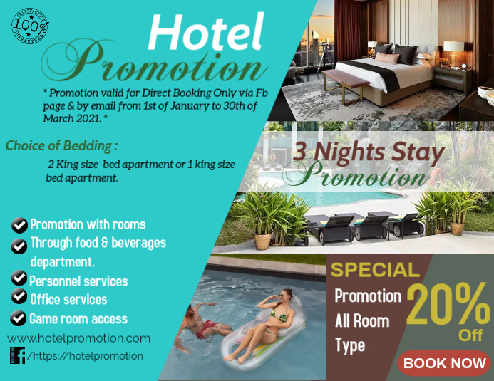 Hotel Promotion Ulotka (US Letter) template